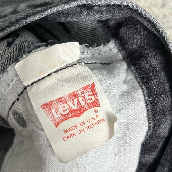 Vintage Levi’s High Rise Straight Leg Made In USA Faded Black Women’s 27 - Picture 7 of 12